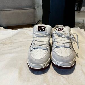 Vans Kids Cream and Gray Sneakers